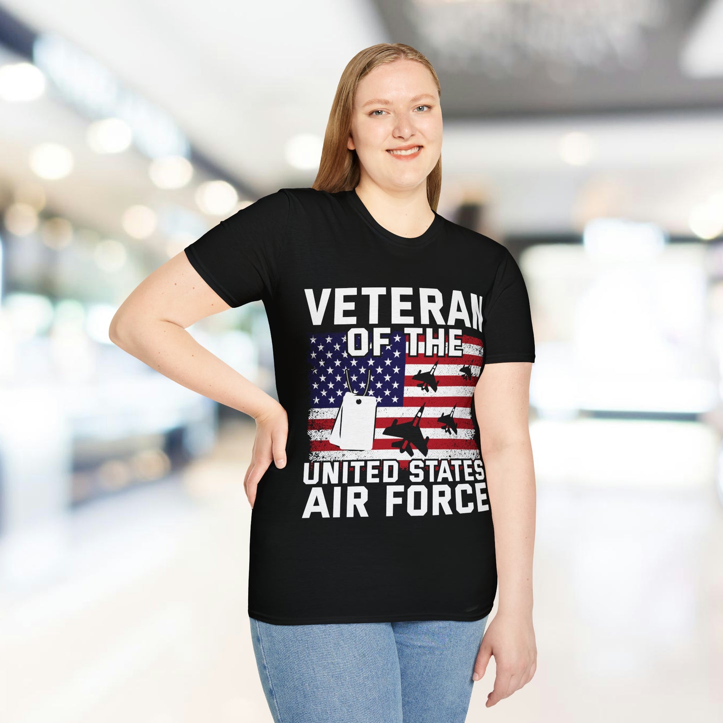 Veteran - Air Force - Unisex Softstyle T-Shirt