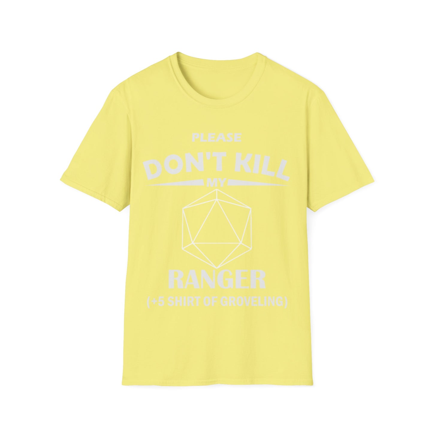 Please Don't Kill My Ranger - White - Unisex Softstyle T-Shirt