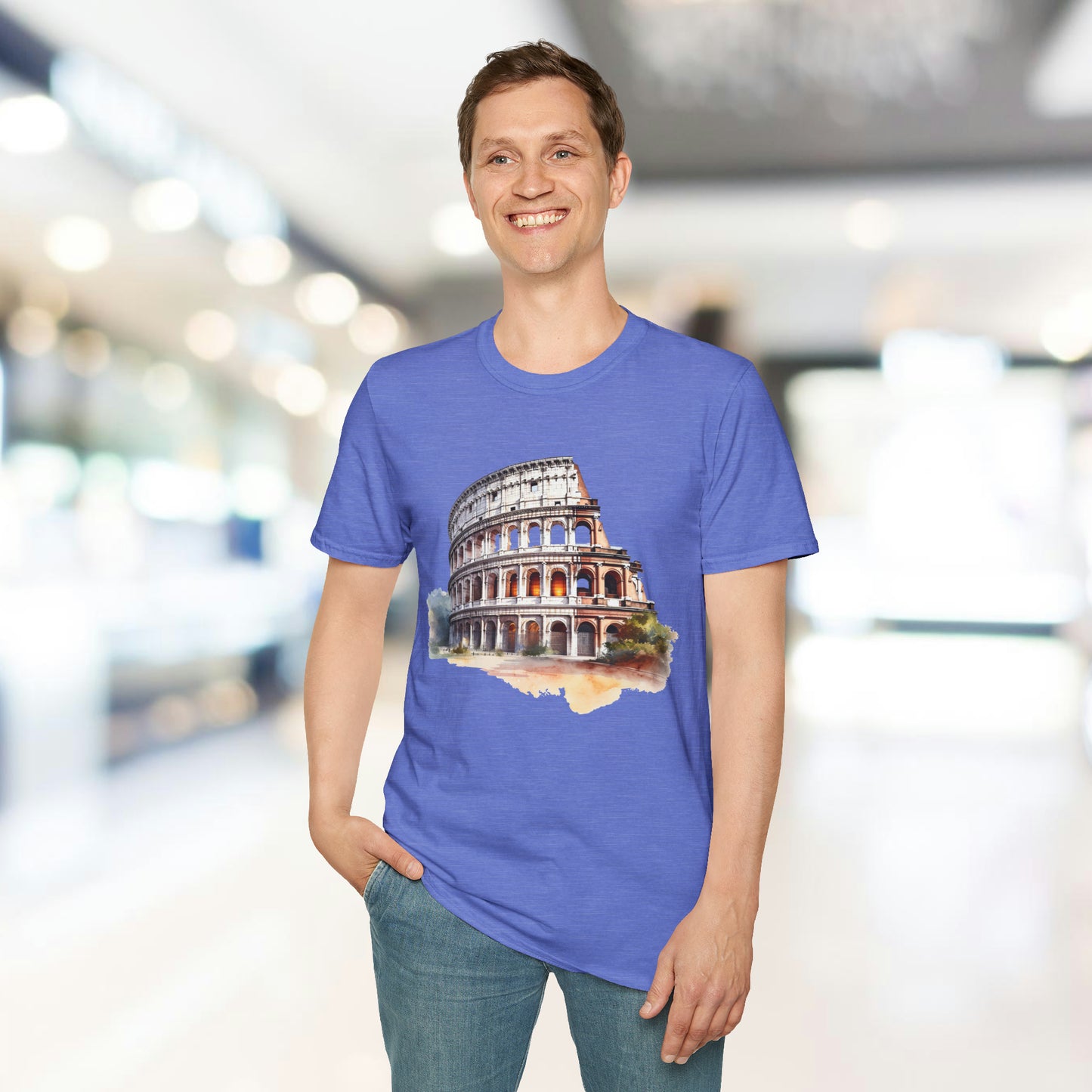 Ancient Bldg 1 - Unisex Softstyle T-Shirt