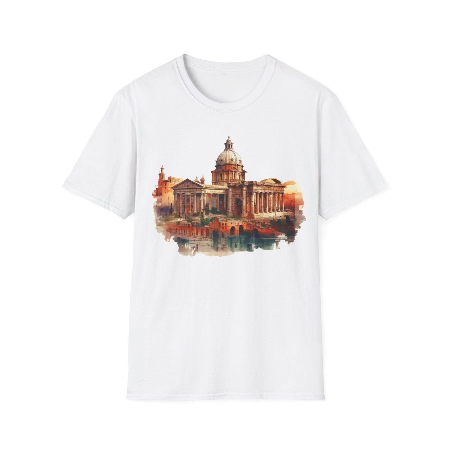 Ancient Bldg 6 - Unisex Softstyle T-Shirt