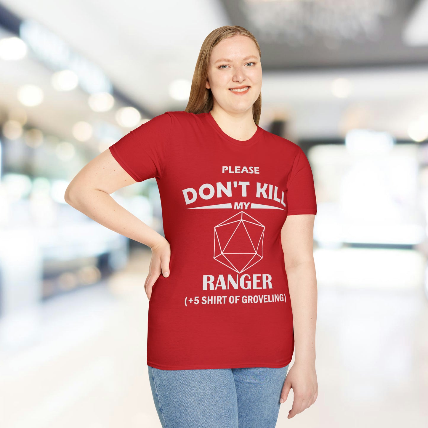 Please Don't Kill My Ranger - White - Unisex Softstyle T-Shirt