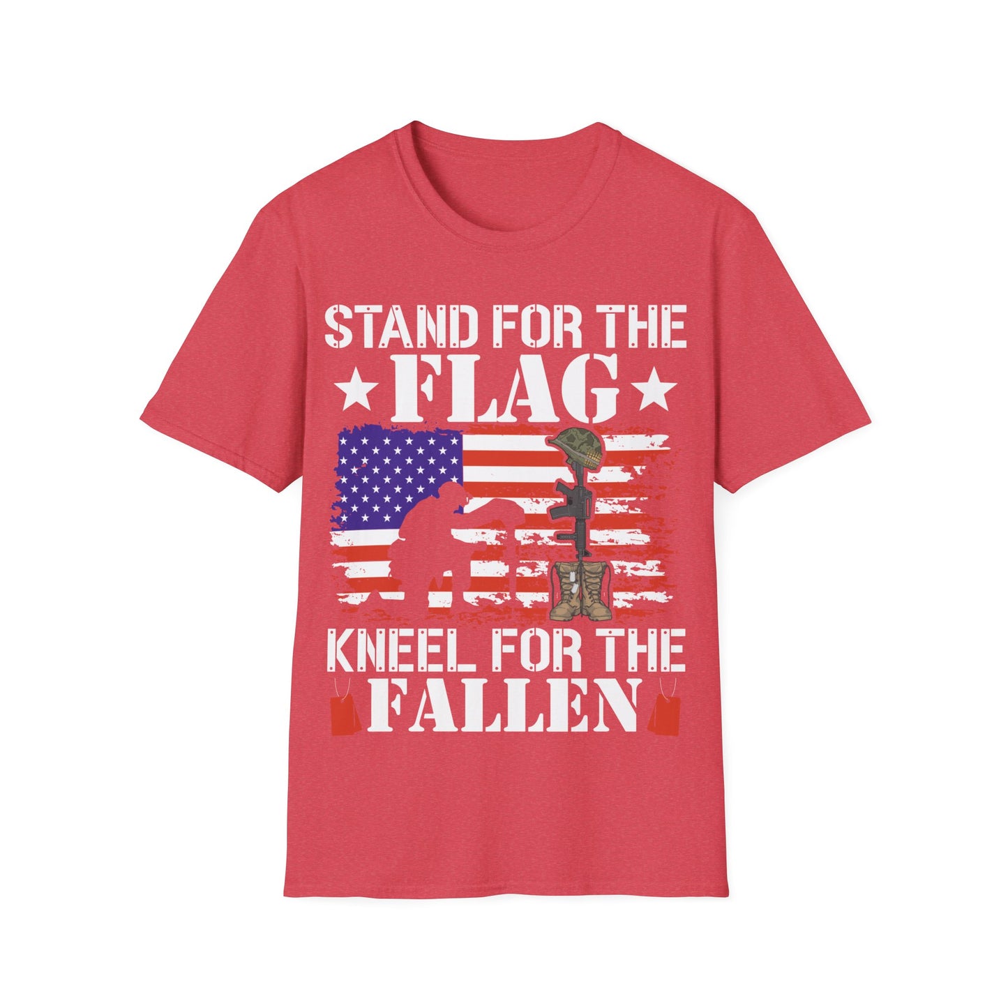 Kneel For The Fallen - Unisex Softstyle T-Shirt