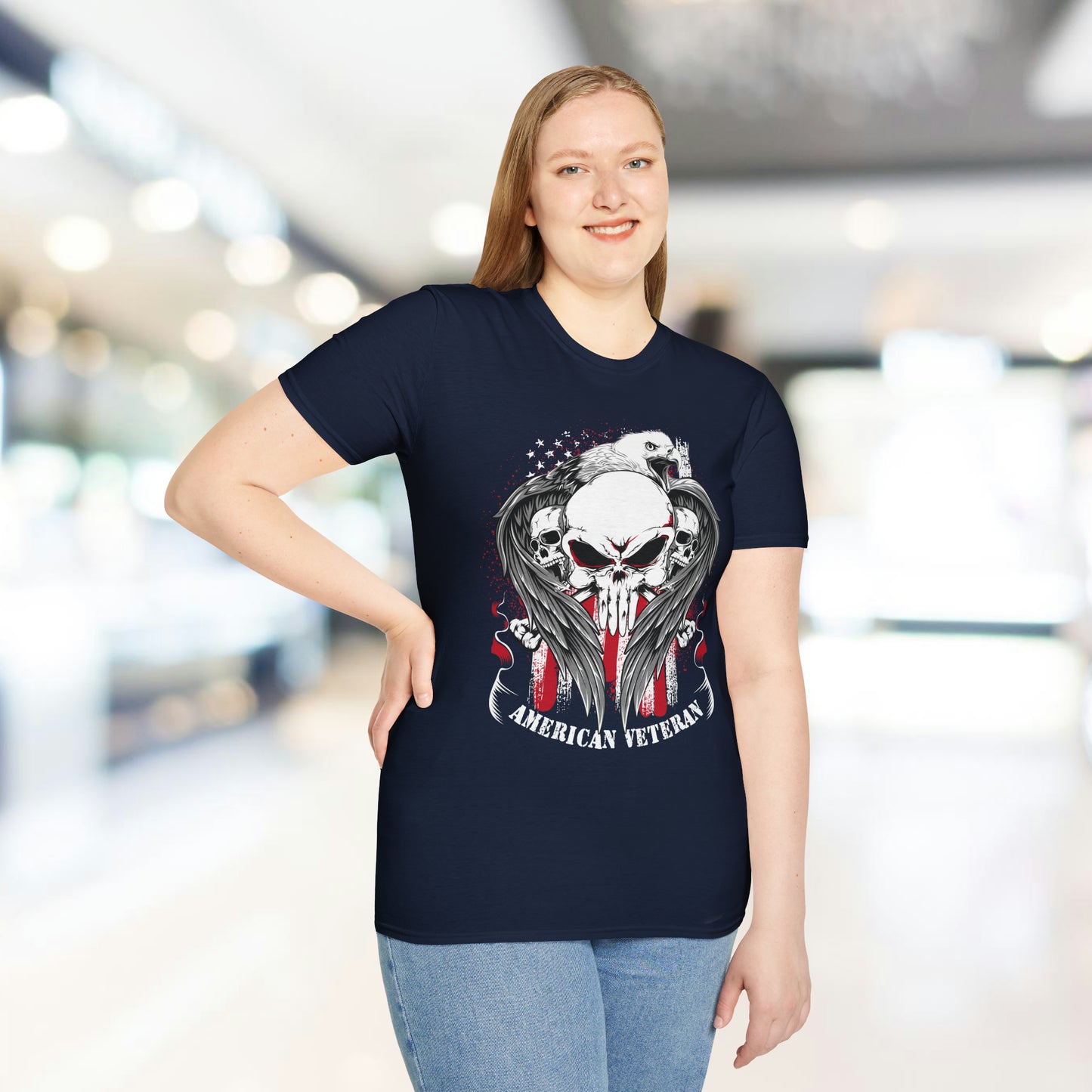 American Veteran - Unisex Softstyle T-Shirt