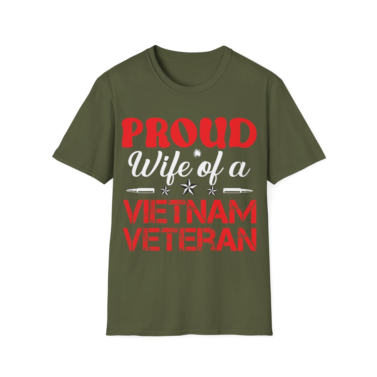 Proud Wife - Vietnam Veteran - Unisex Softstyle T-Shirt