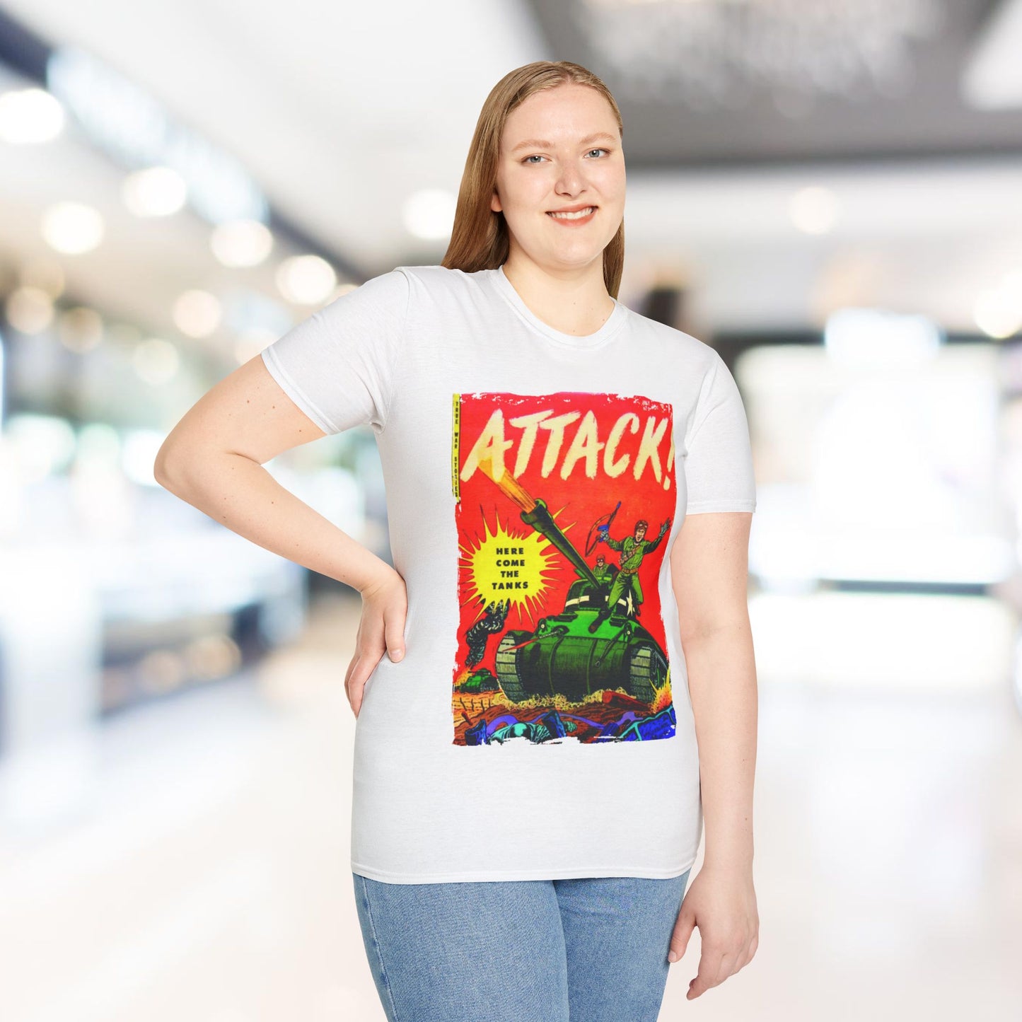 Attack! July 1952 - Unisex Softstyle T-Shirt