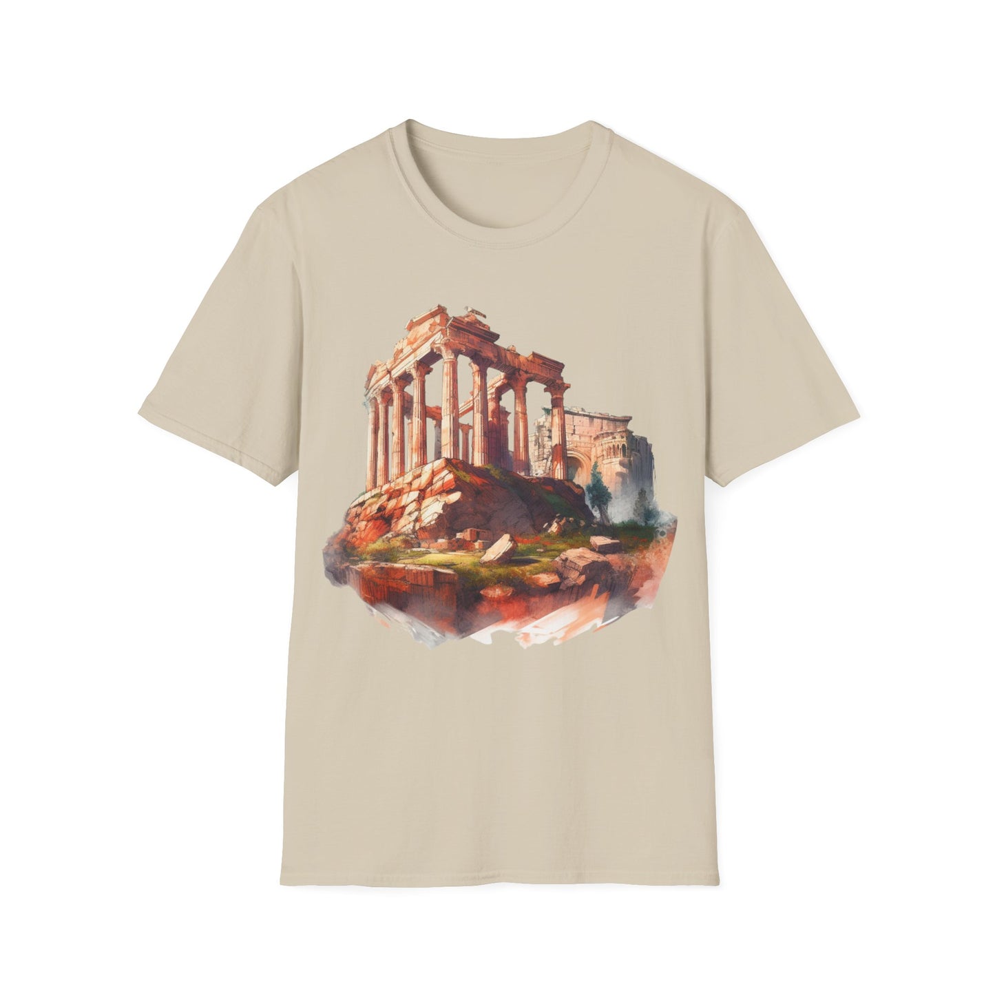 Ancient Bldg 4 - Unisex Softstyle T-Shirt
