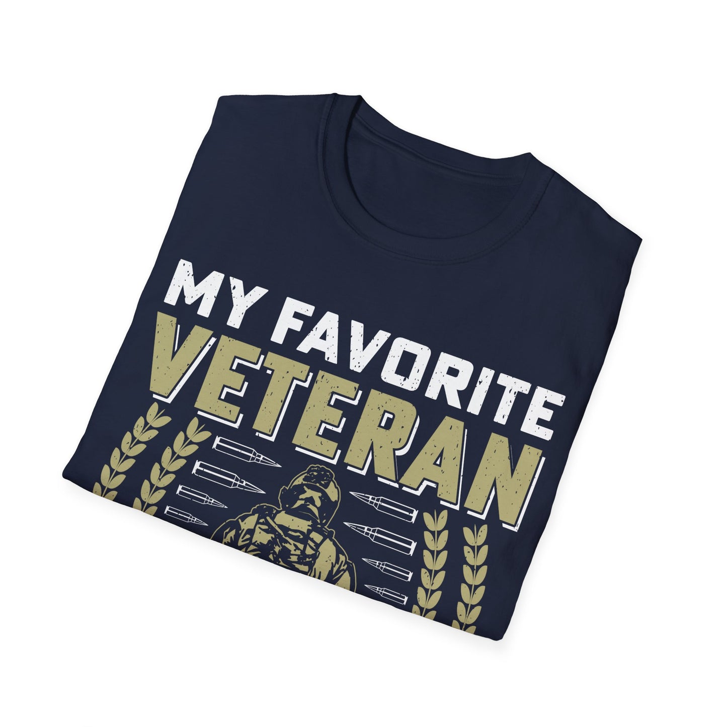 Favorite Veteran - Dad - Unisex Softstyle T-Shirt