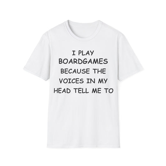 I Play Boardgames - Black - Unisex Softstyle T-Shirt