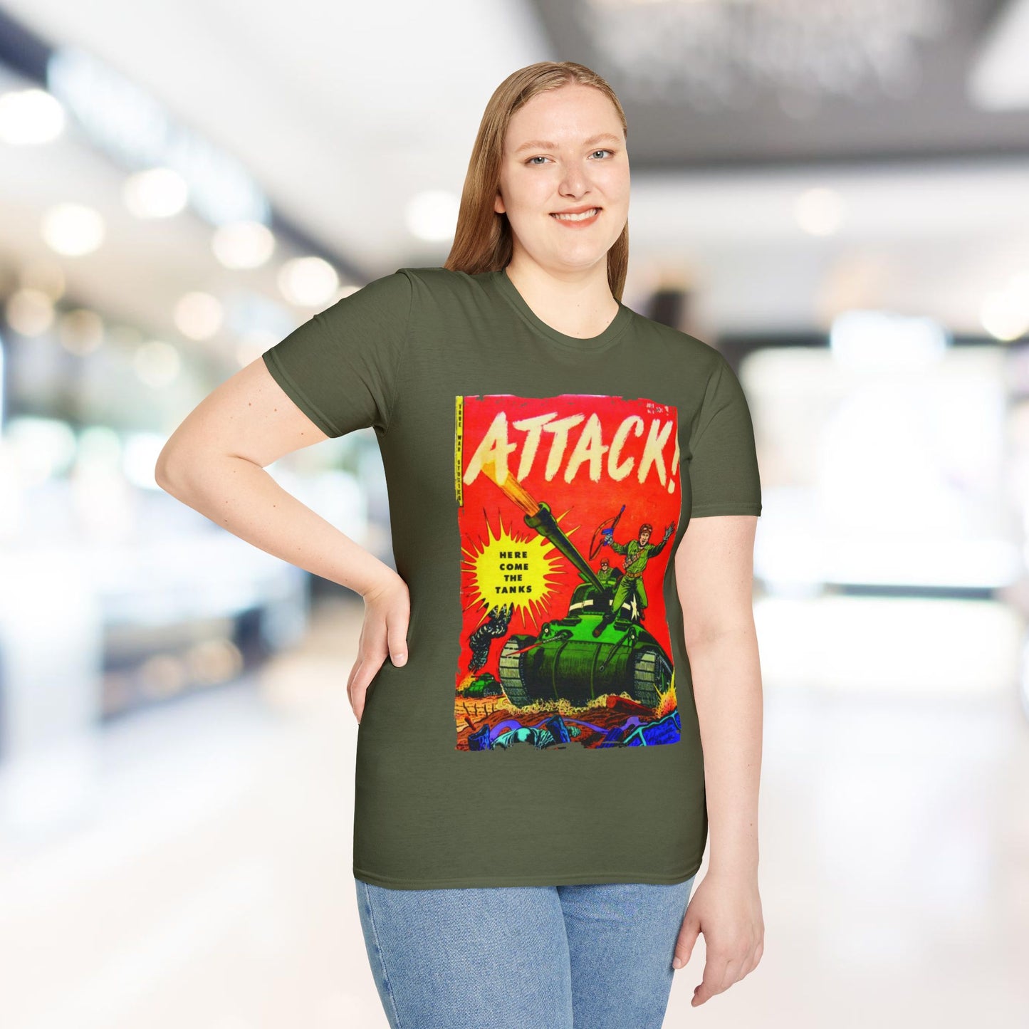 Attack! July 1952 - Unisex Softstyle T-Shirt