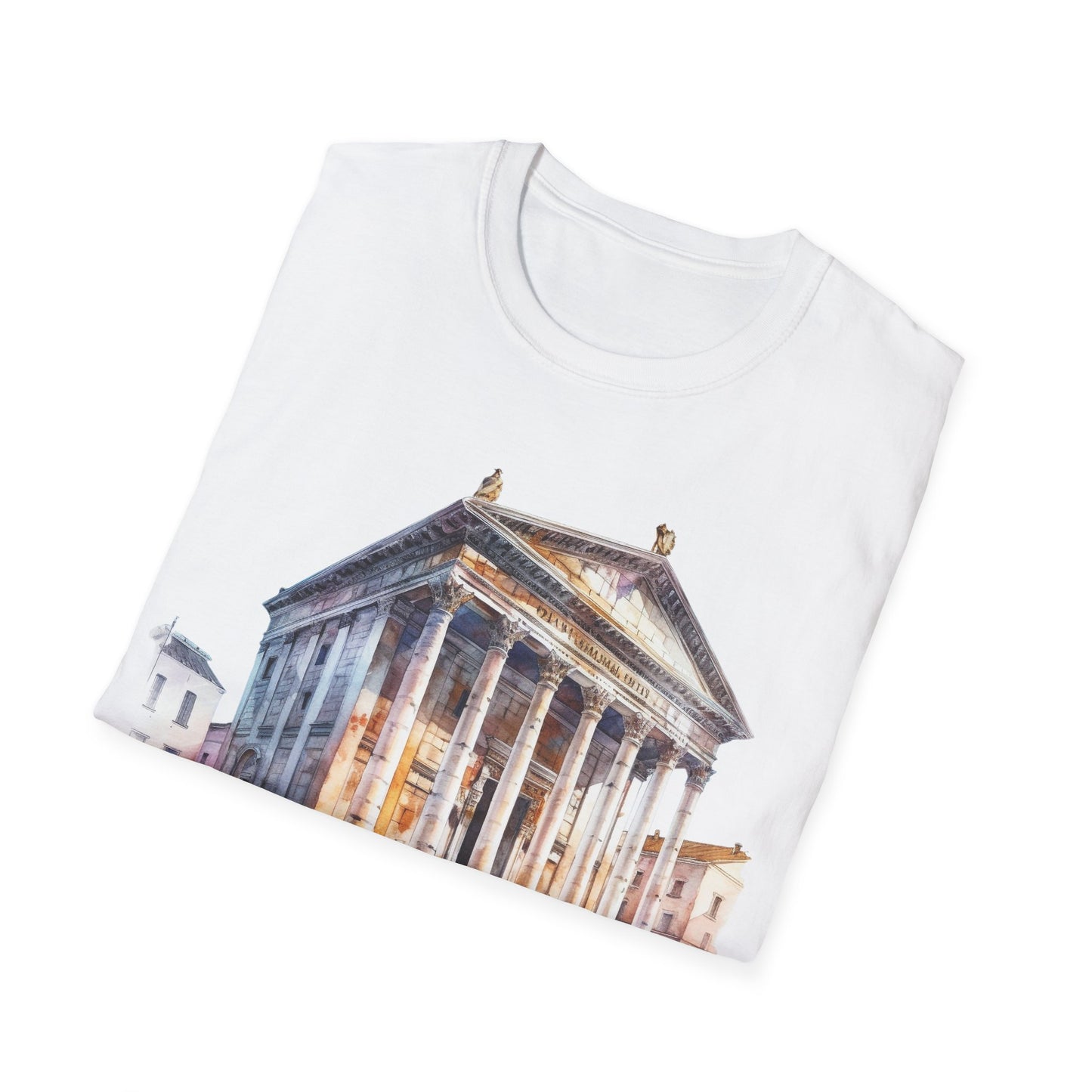 Ancient Bldg 2 - Unisex Softstyle T-Shirt