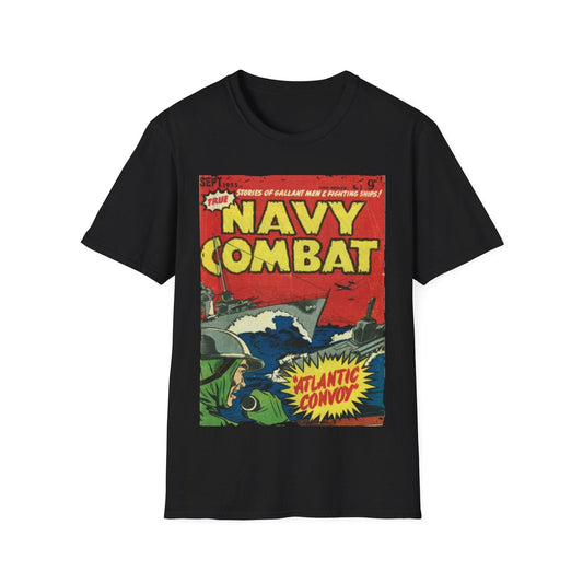 Navy Combat No.3 - Unisex Softstyle T-Shirt - Pacific Sky Games