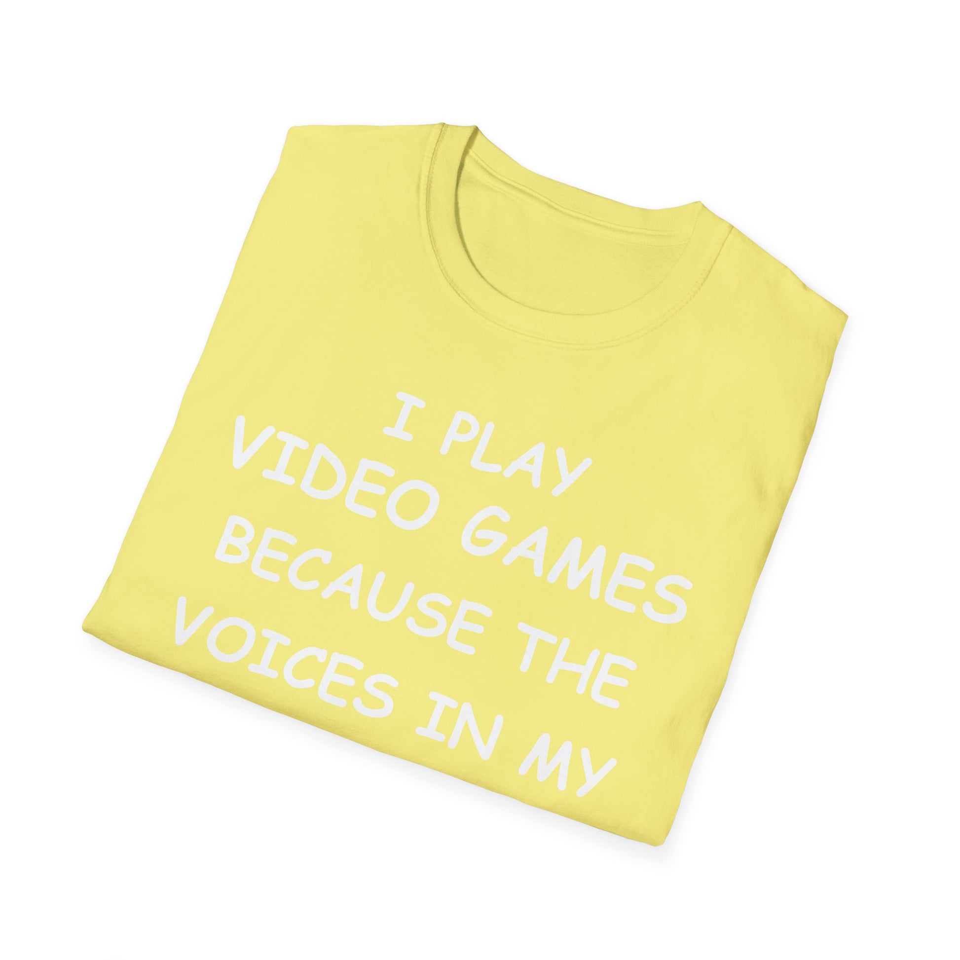 I Play Video Games - White - Unisex Softstyle T-Shirt - Pacific Sky Games