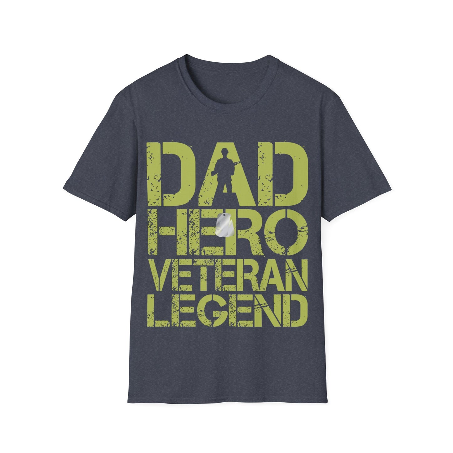 Dad Hero Veteran Legend - Unisex Softstyle T-Shirt