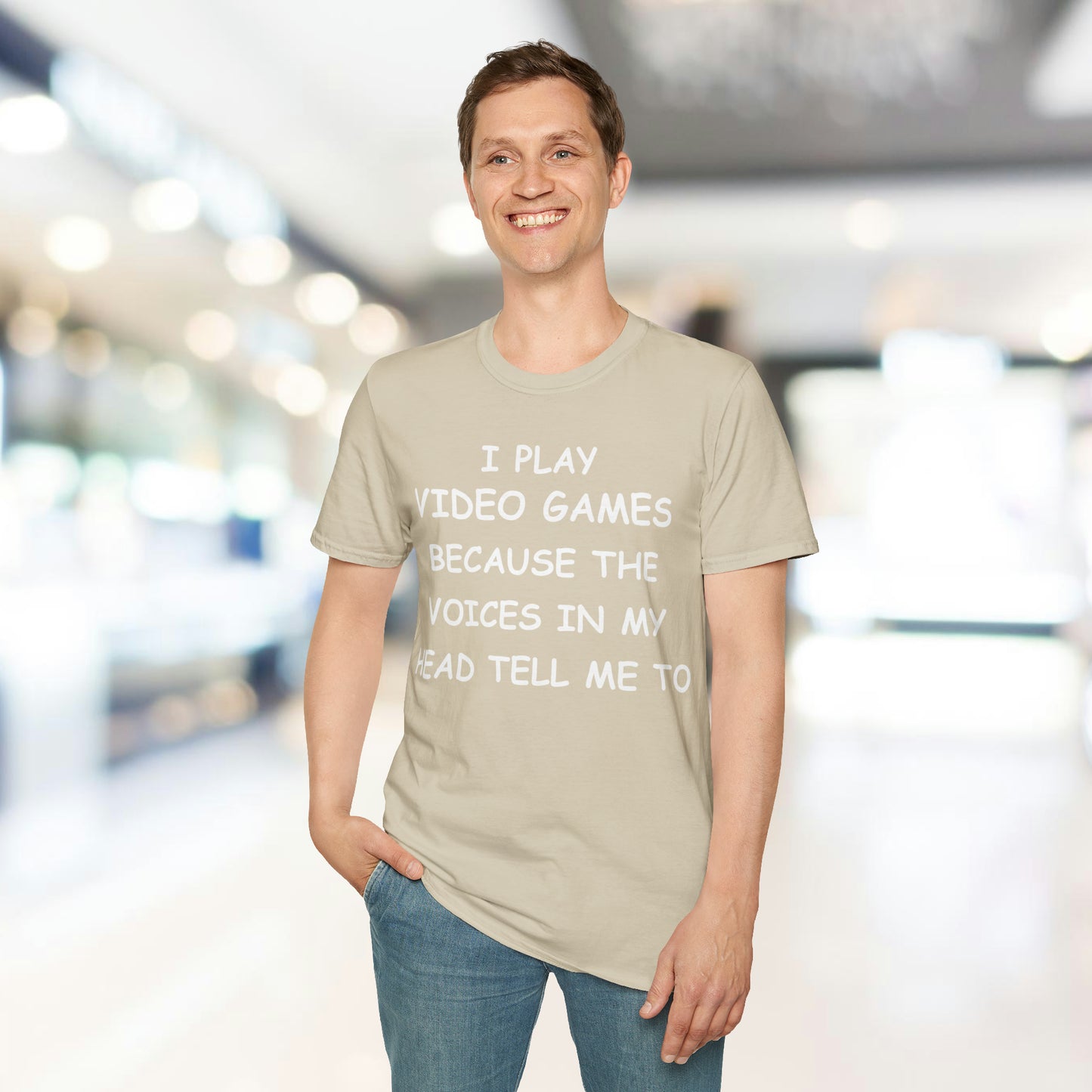 I Play Video Games - White - Unisex Softstyle T-Shirt - Pacific Sky Games