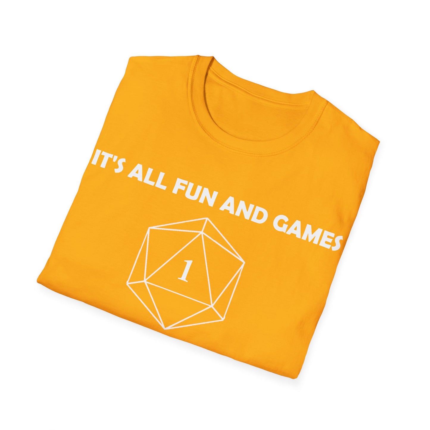 All fun and games - White - Unisex Softstyle T-Shirt