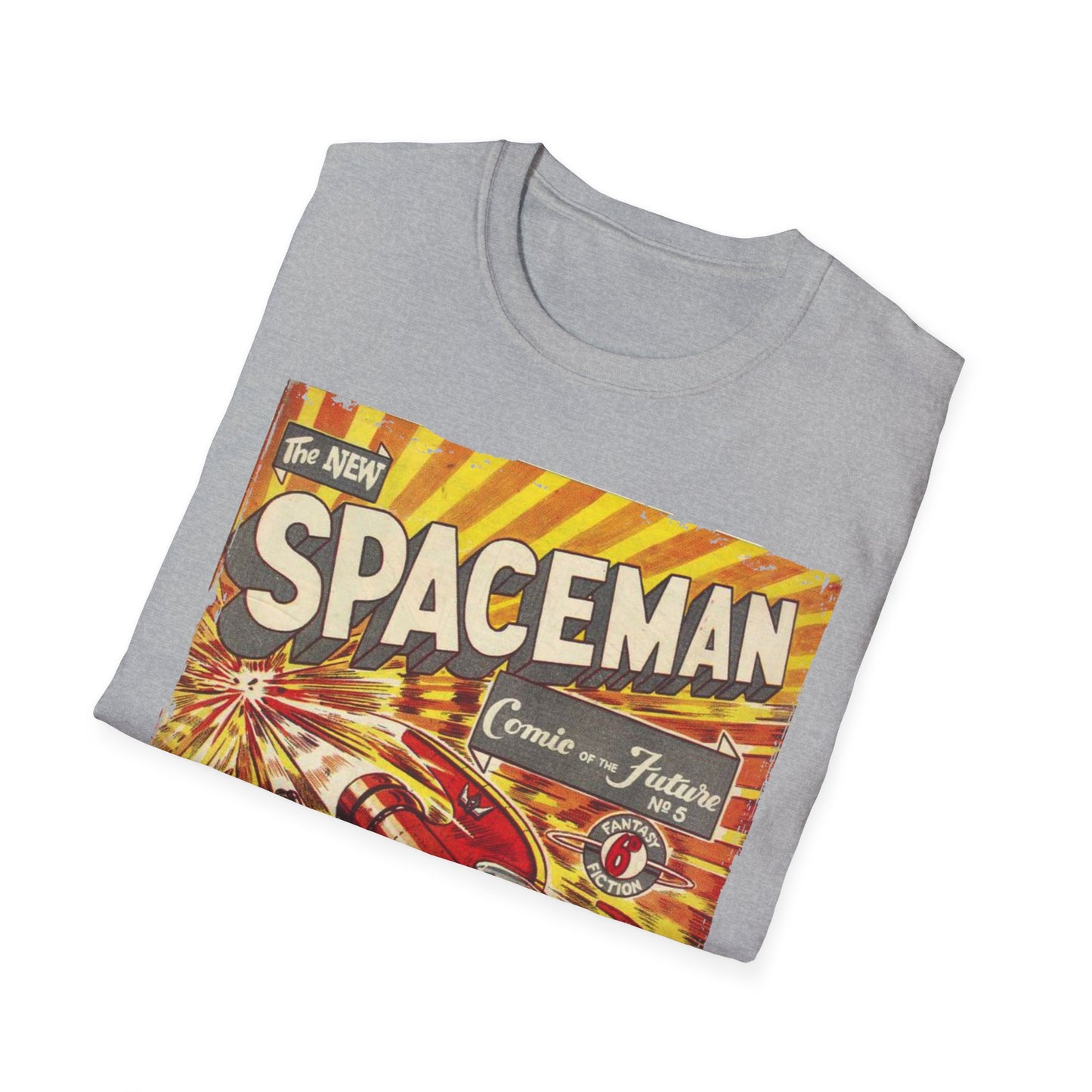 Spaceman No.5 - Unisex Softstyle T-Shirt - Pacific Sky Games