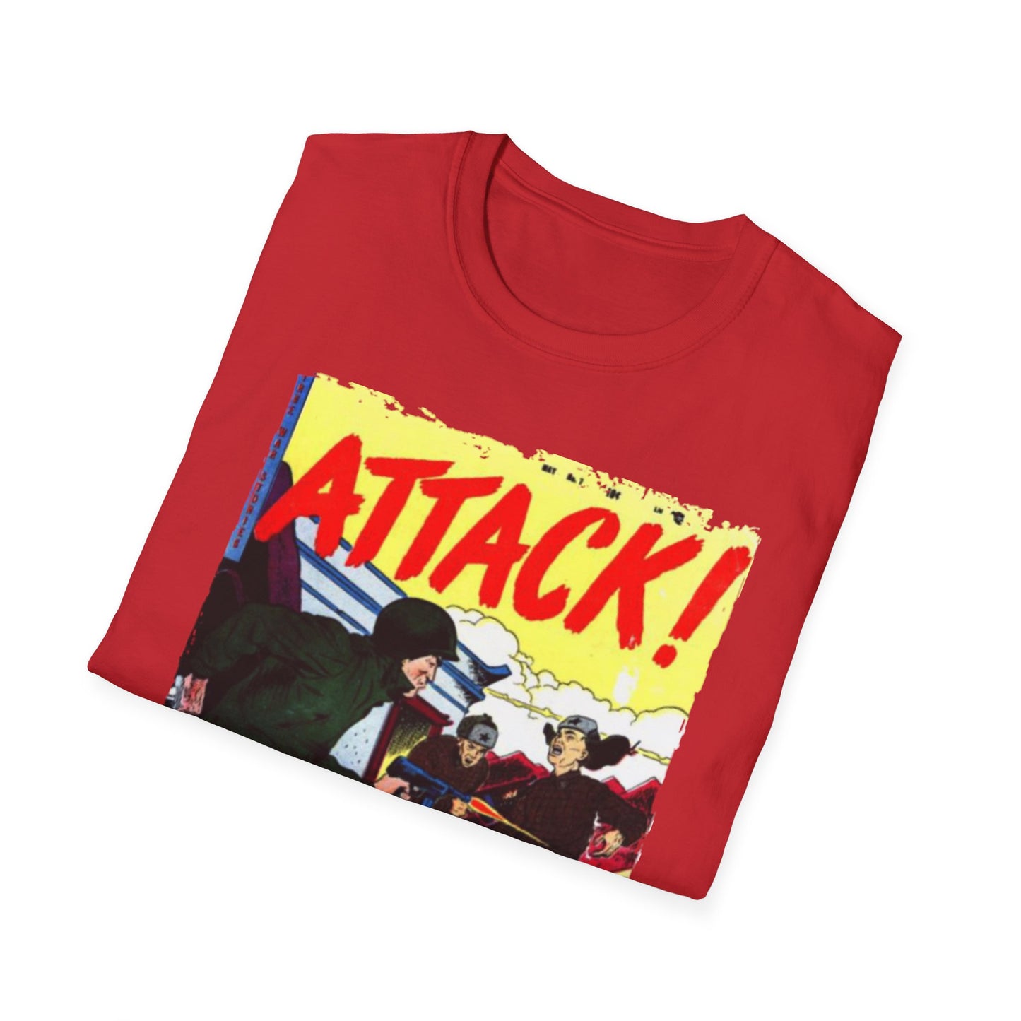 Attack! No. 7 - Unisex Softstyle T-Shirt - Pacific Sky Games