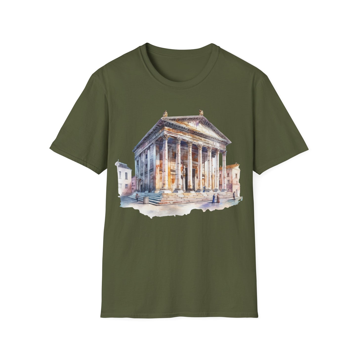 Ancient Bldg 2 - Unisex Softstyle T-Shirt