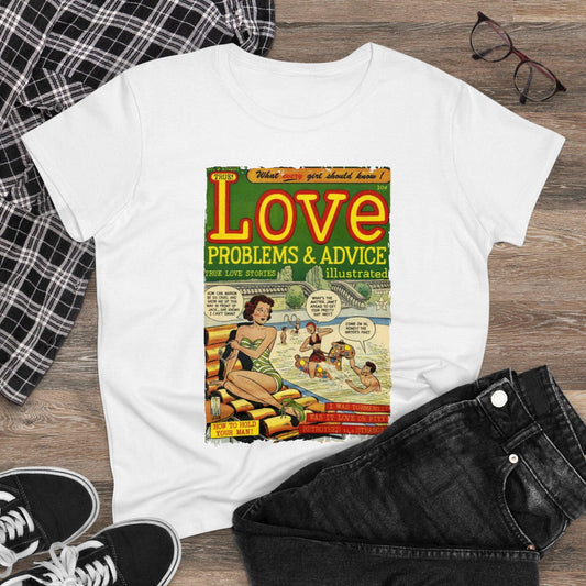 Love Problems & Advice No.2 - Women's Midweight Cotton Tee - Pacific Sky Games