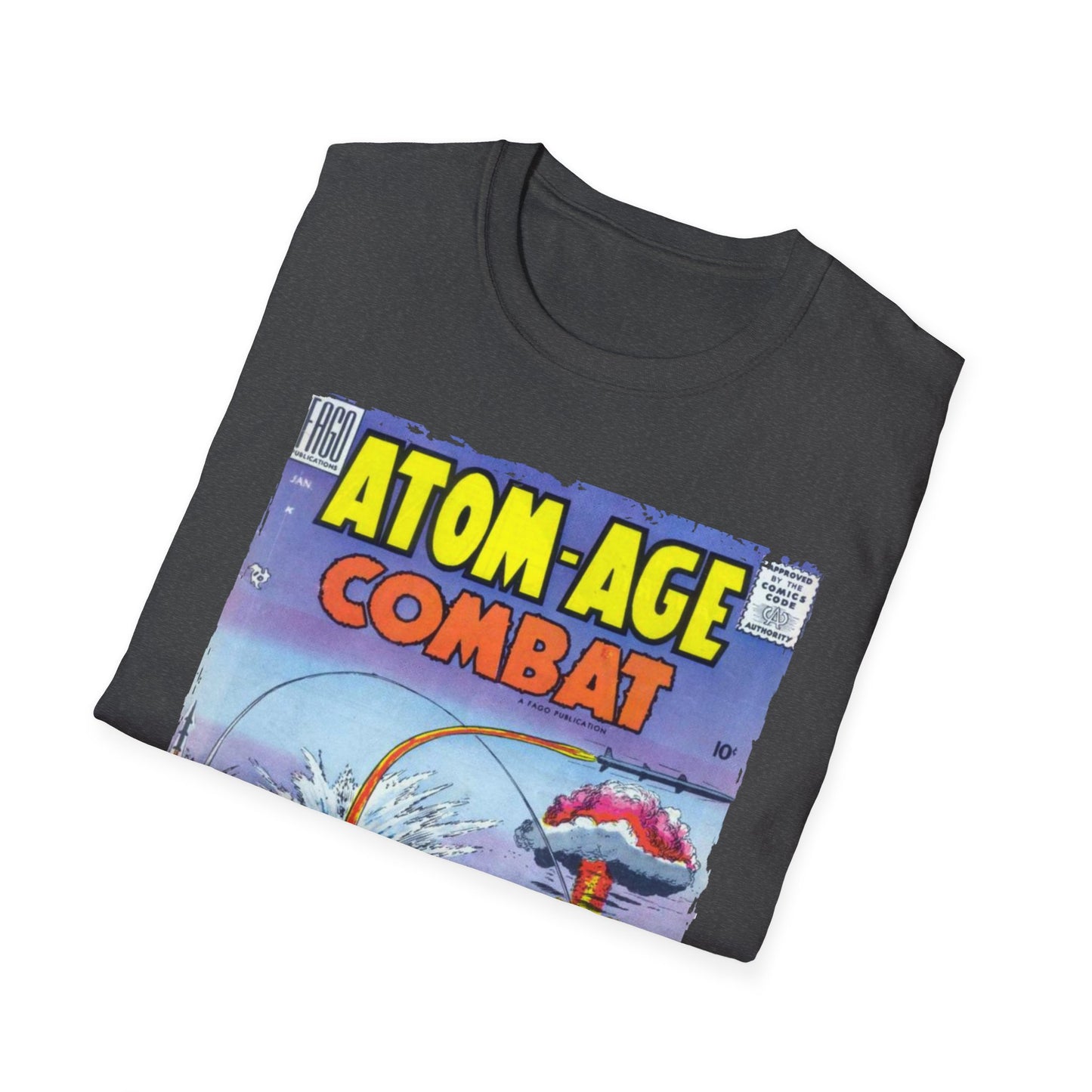 Atom-Age Combat No.2 - Unisex Softstyle T-Shirt