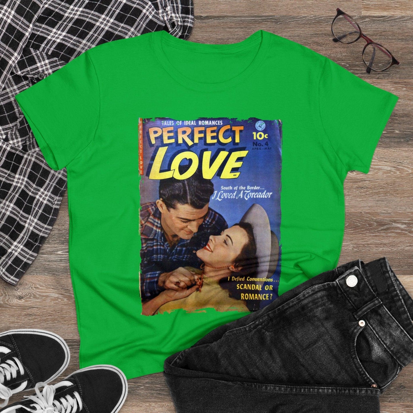 Perfect Love Apr 1952 - Women's Midweight Cotton Tee - Pacific Sky Games