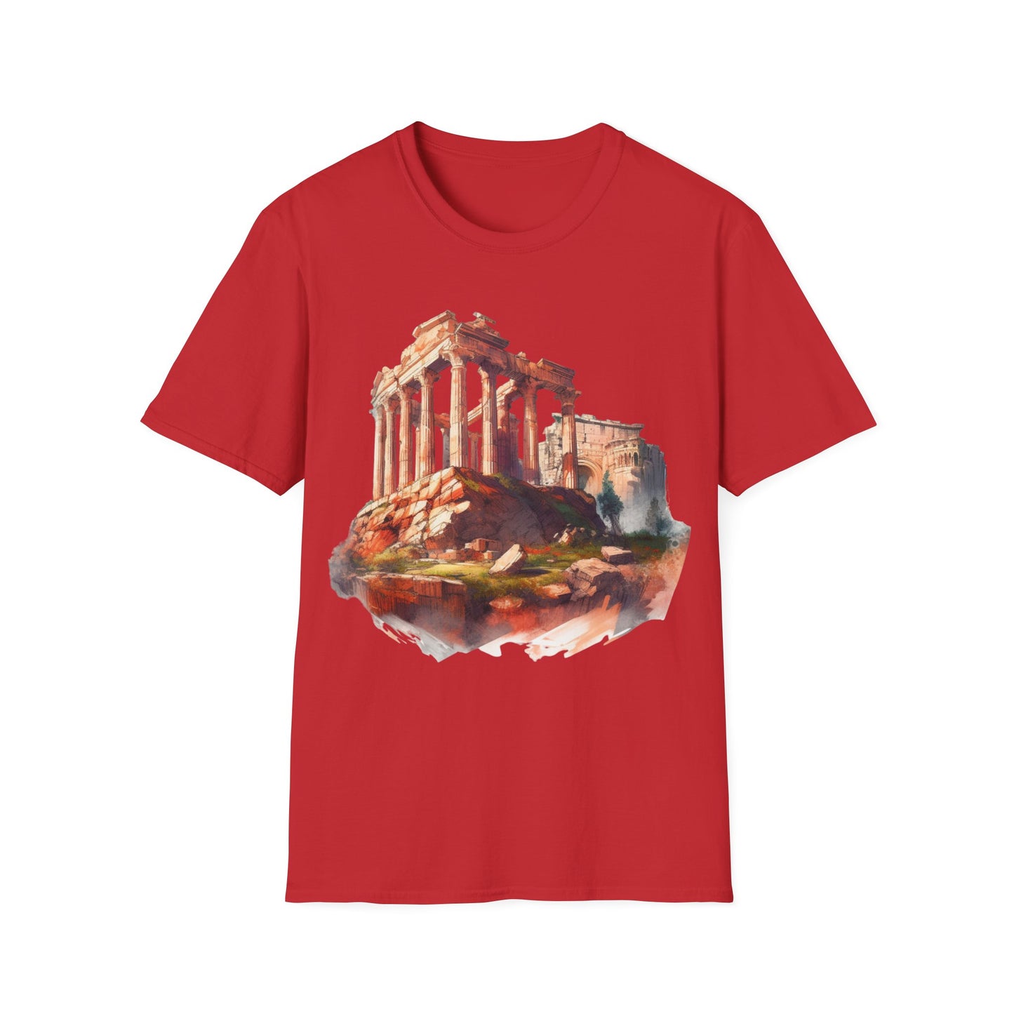 Ancient Bldg 4 - Unisex Softstyle T-Shirt