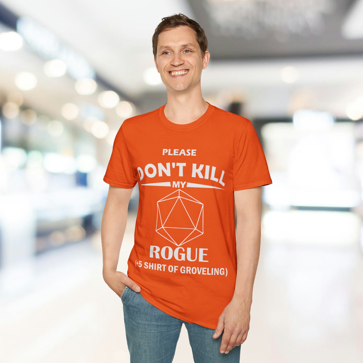 Please Don't Kill My Rogue - White - Unisex Softstyle T-Shirt