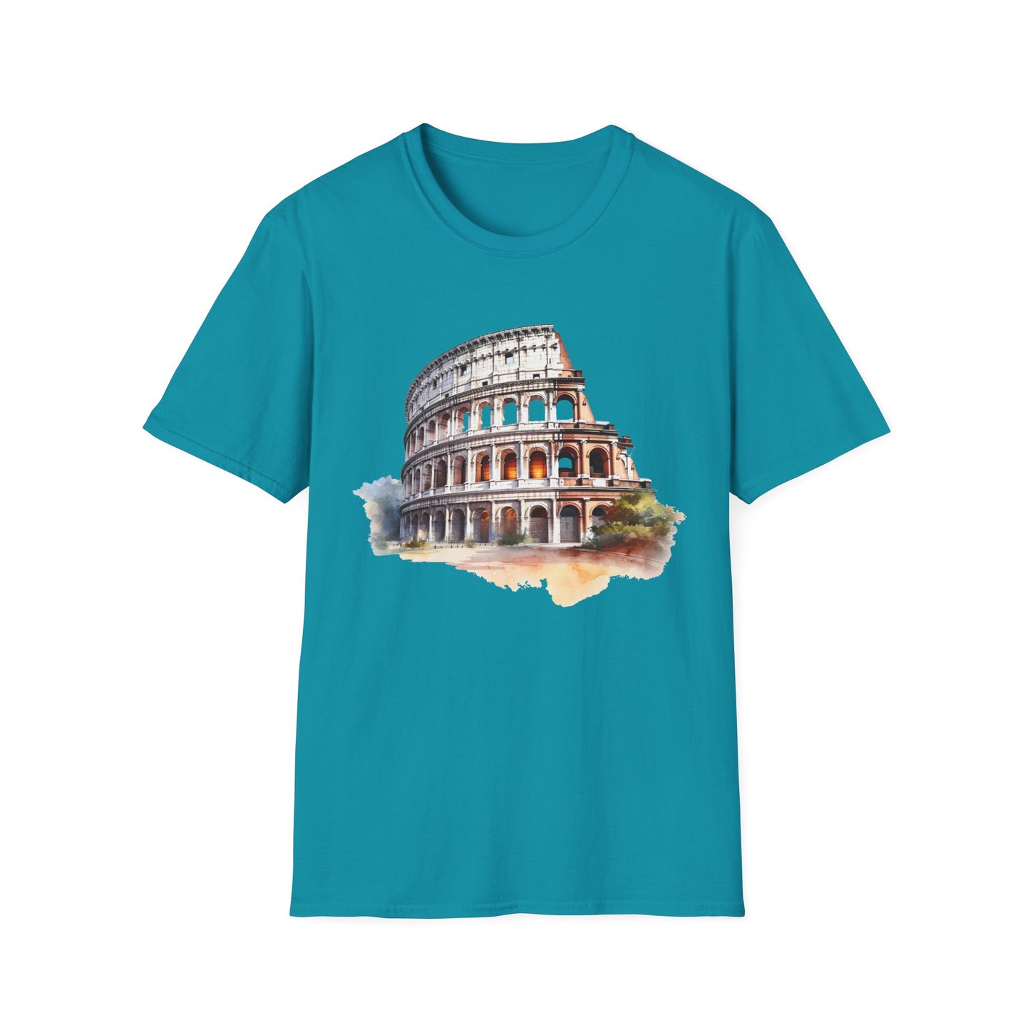 Ancient Bldg 1 - Unisex Softstyle T-Shirt