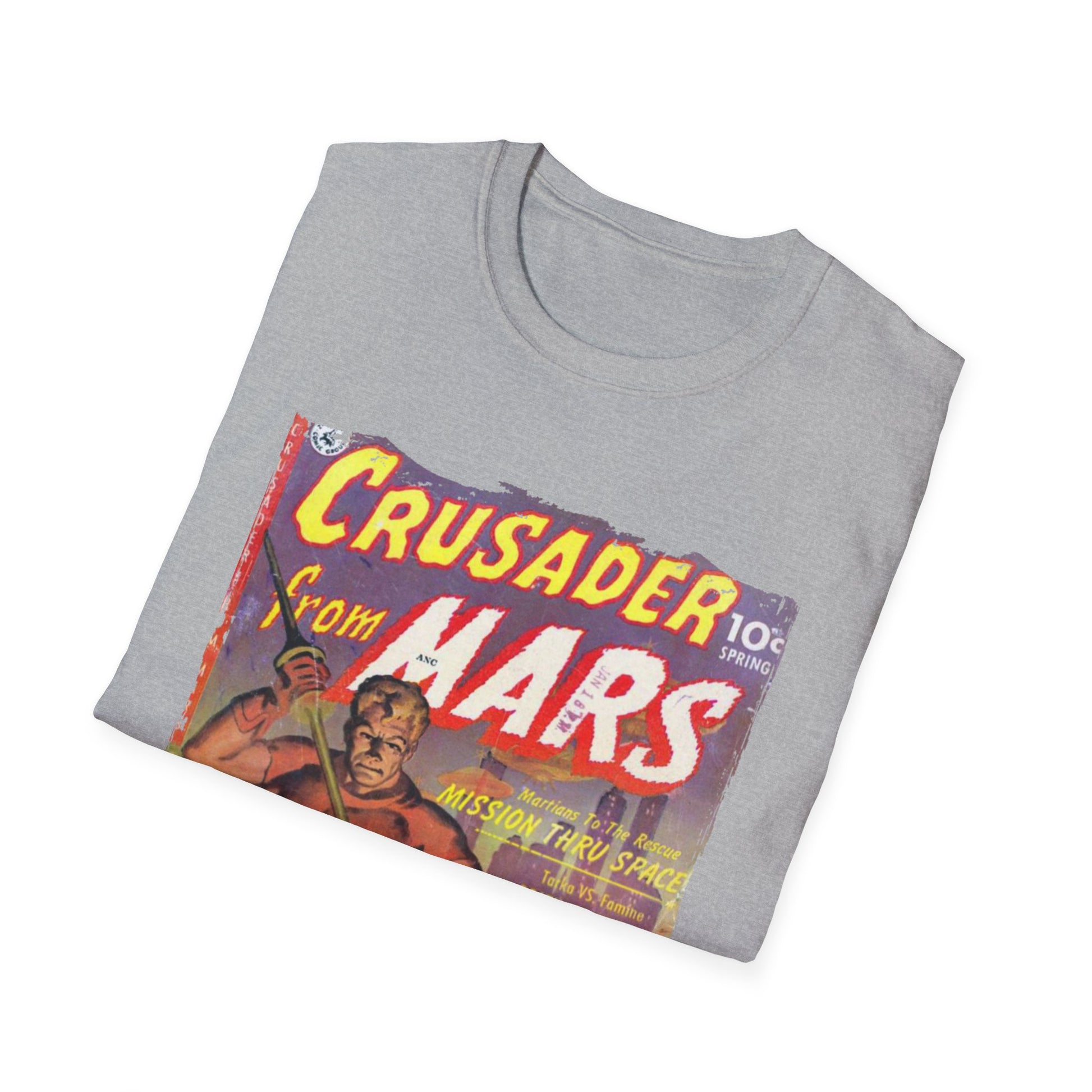 Crusader from Mars 1 - Unisex Softstyle T-Shirt - Pacific Sky Games