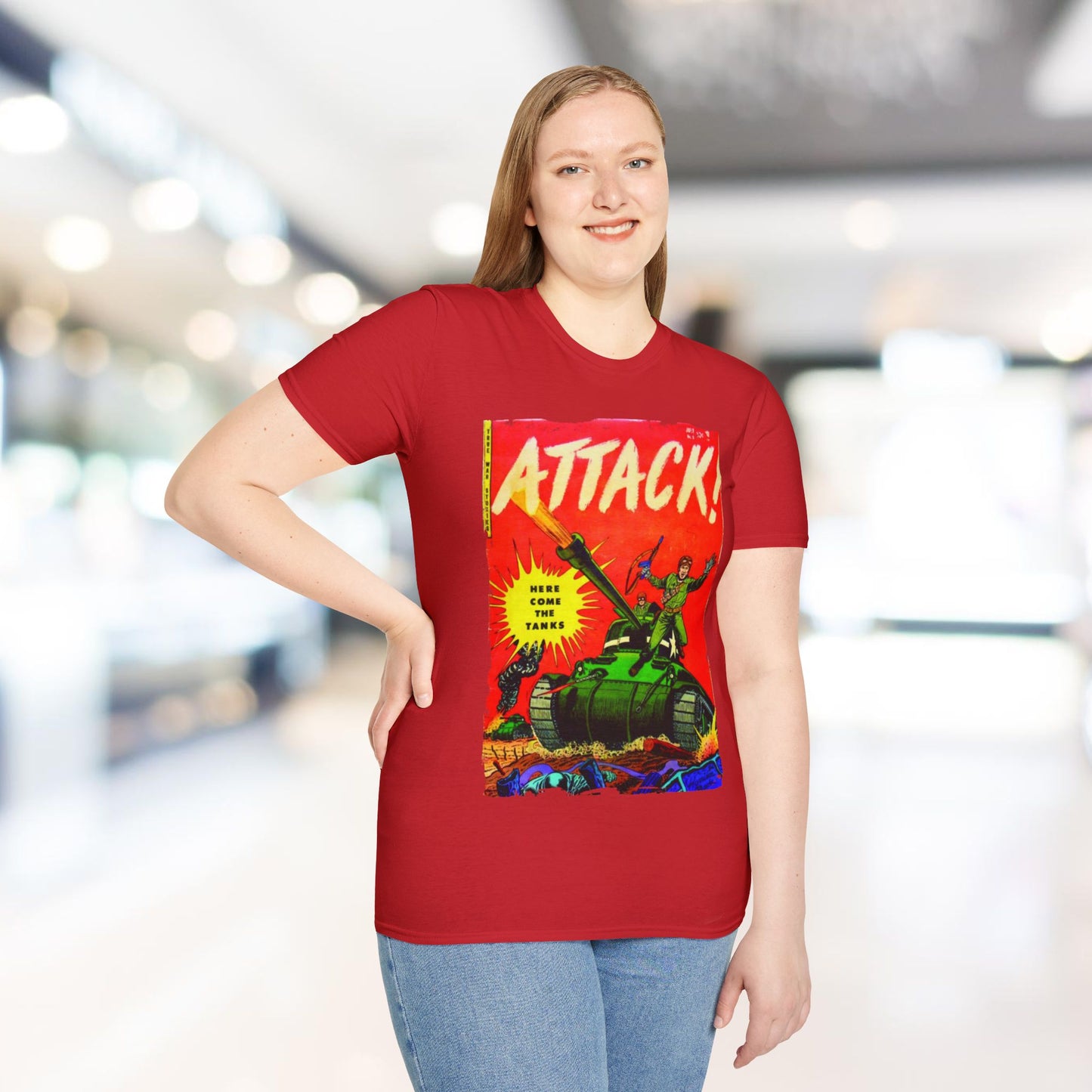 Attack! July 1952 - Unisex Softstyle T-Shirt