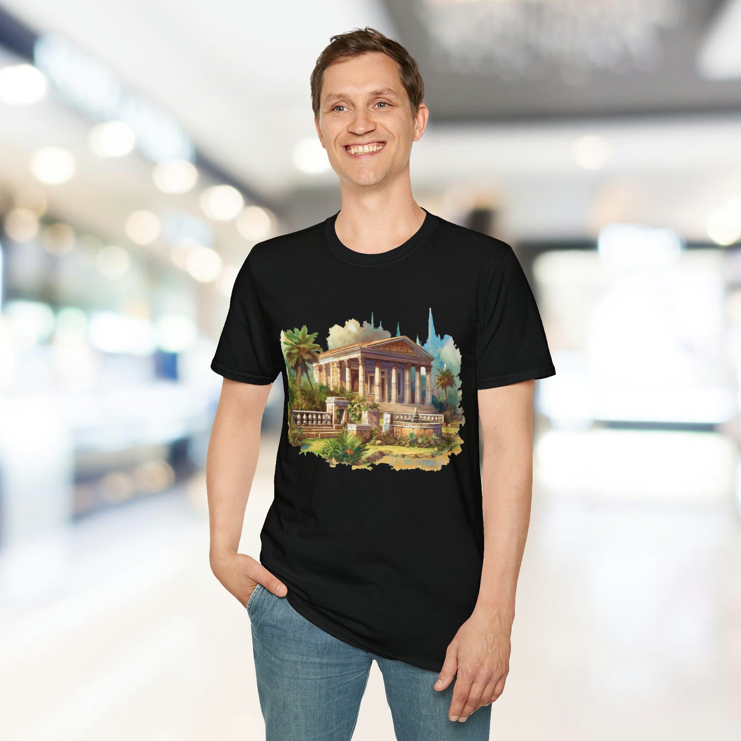 Ancient Bldg 5 - Unisex Softstyle T-Shirt