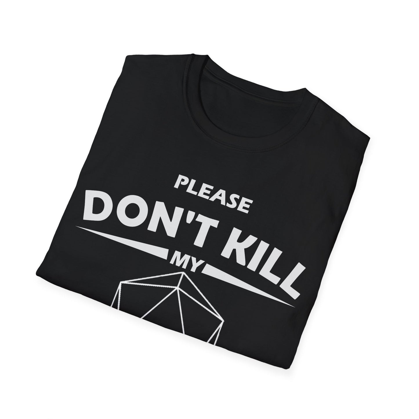 Please Don't Kill My Druid - White - Unisex Softstyle T-Shirt