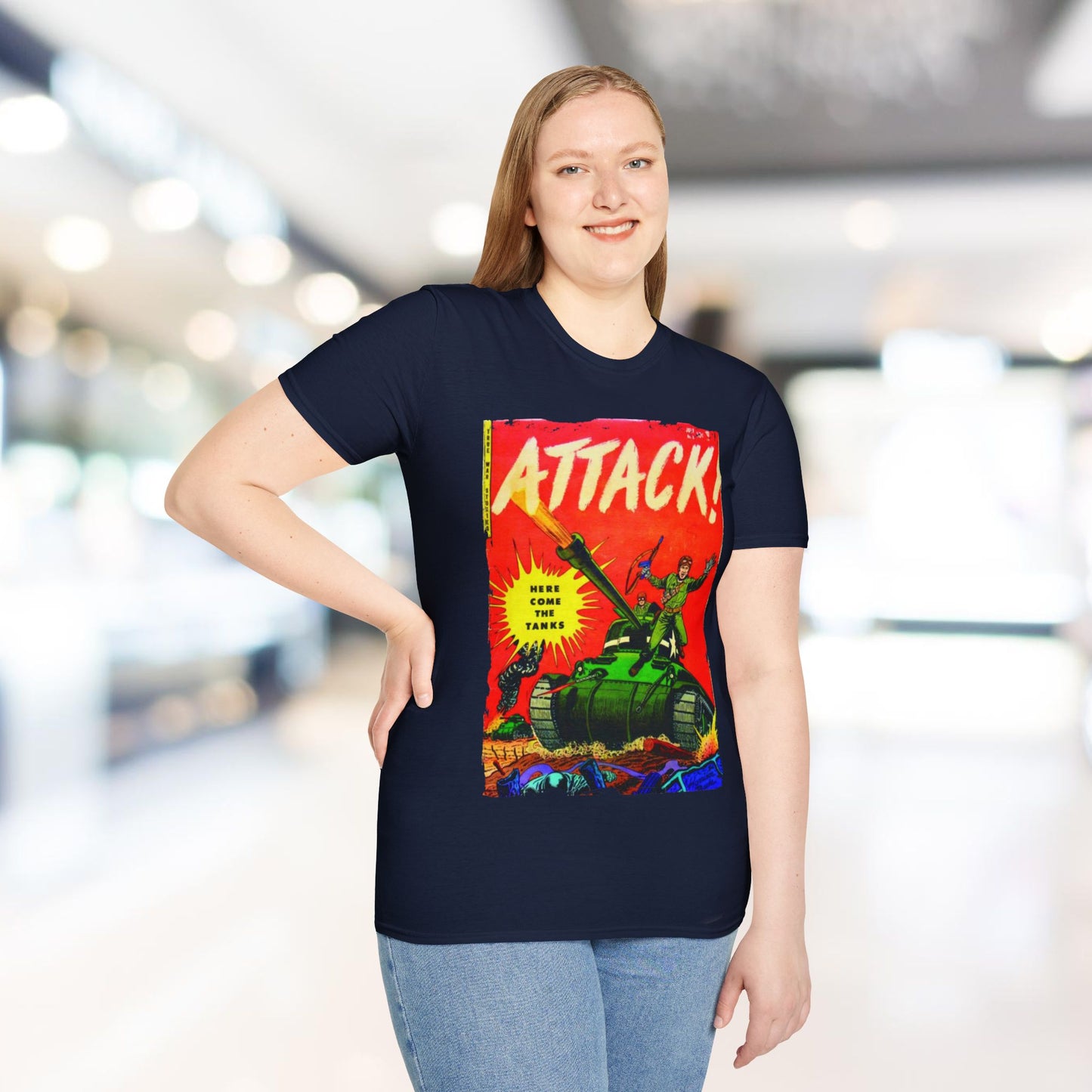 Attack! July 1952 - Unisex Softstyle T-Shirt