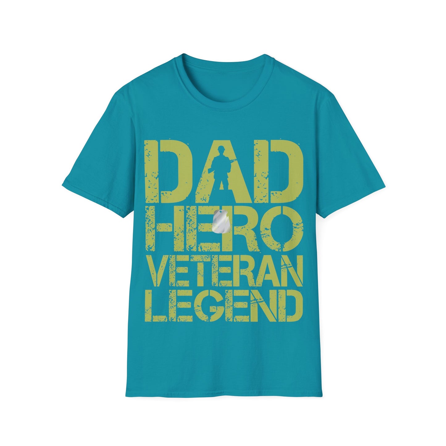 Dad Hero Veteran Legend - Unisex Softstyle T-Shirt