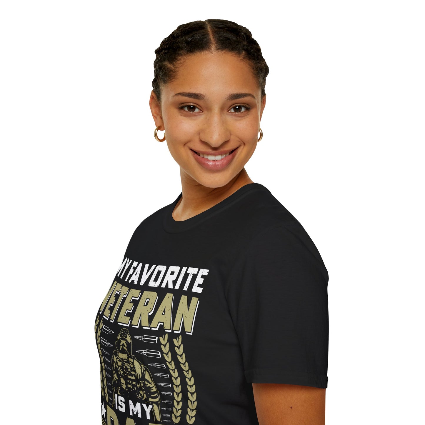 Favorite Veteran - Dad - Unisex Softstyle T-Shirt