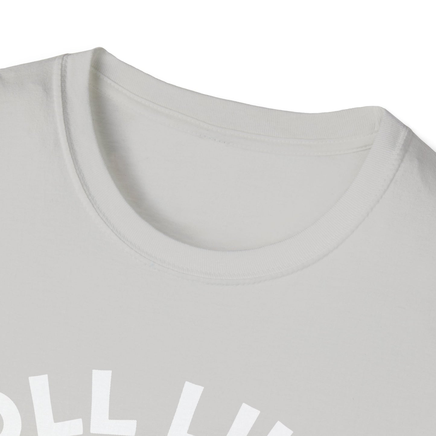 Roll Like A Mimic - White w White - Unisex Softstyle T-Shirt