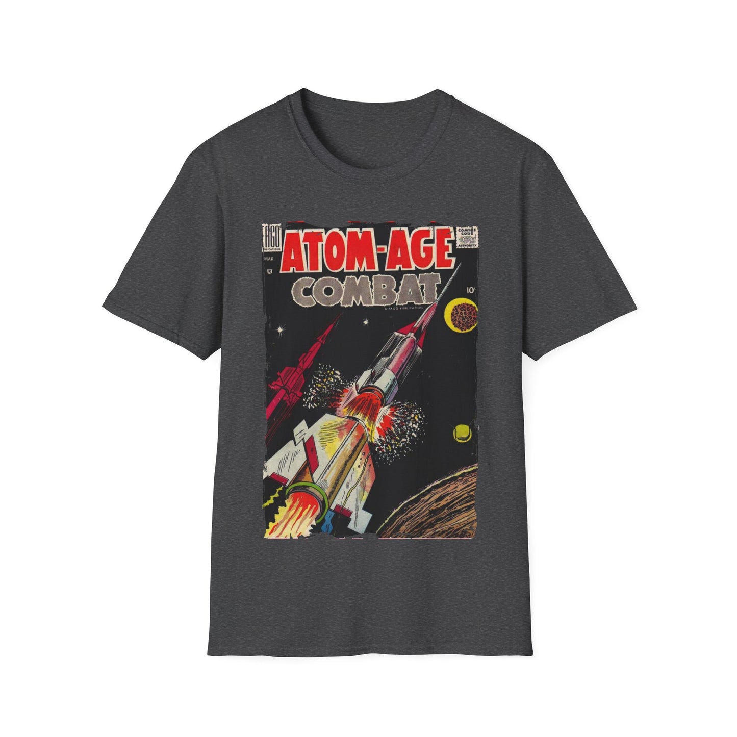 Atom-Age Combat No.3 - Unisex Softstyle T-Shirt