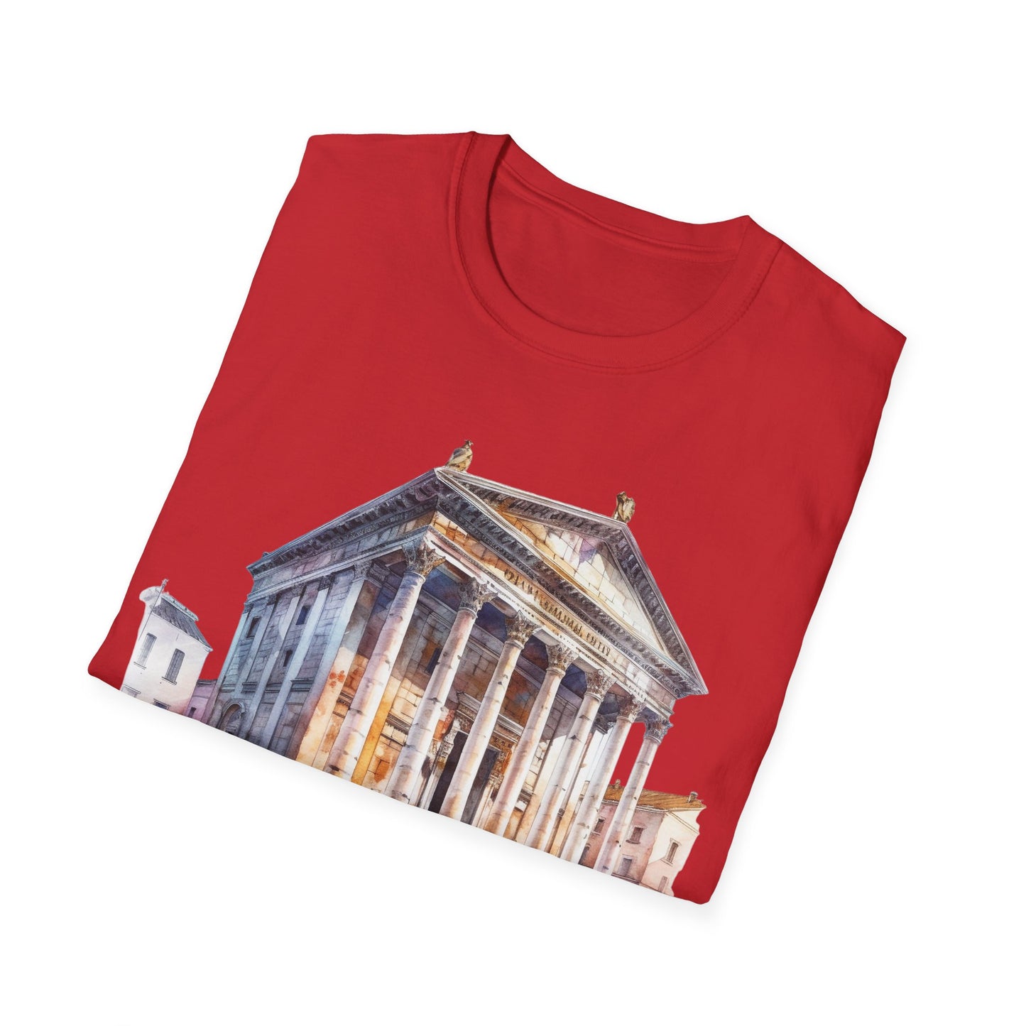 Ancient Bldg 2 - Unisex Softstyle T-Shirt