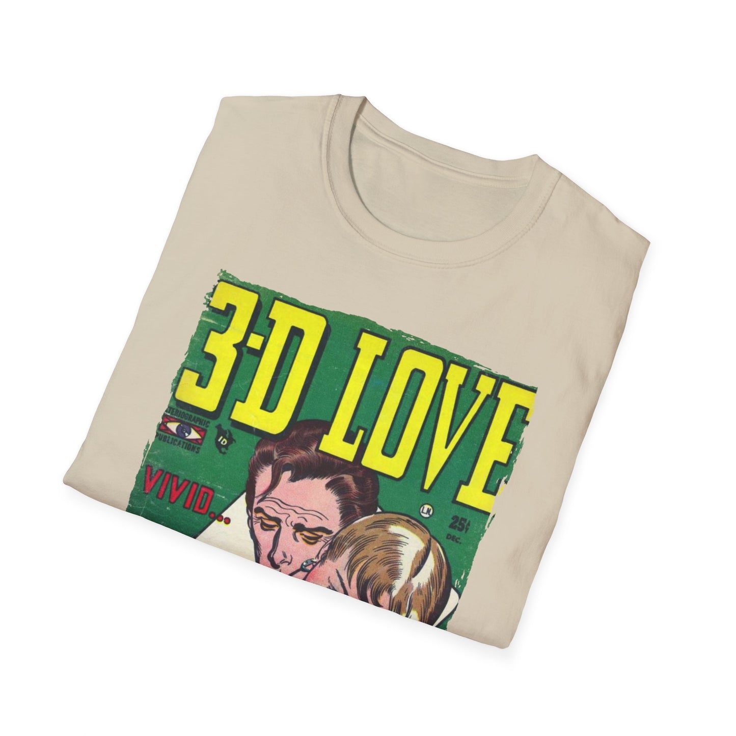 3-D Love - Unisex Softstyle T-Shirt