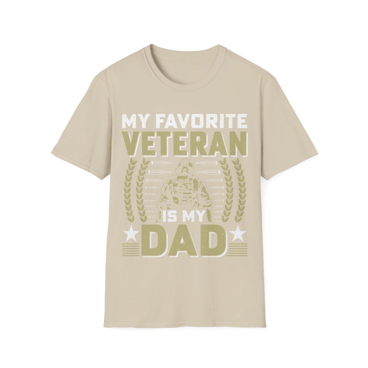 Favorite Veteran - Dad - Unisex Softstyle T-Shirt