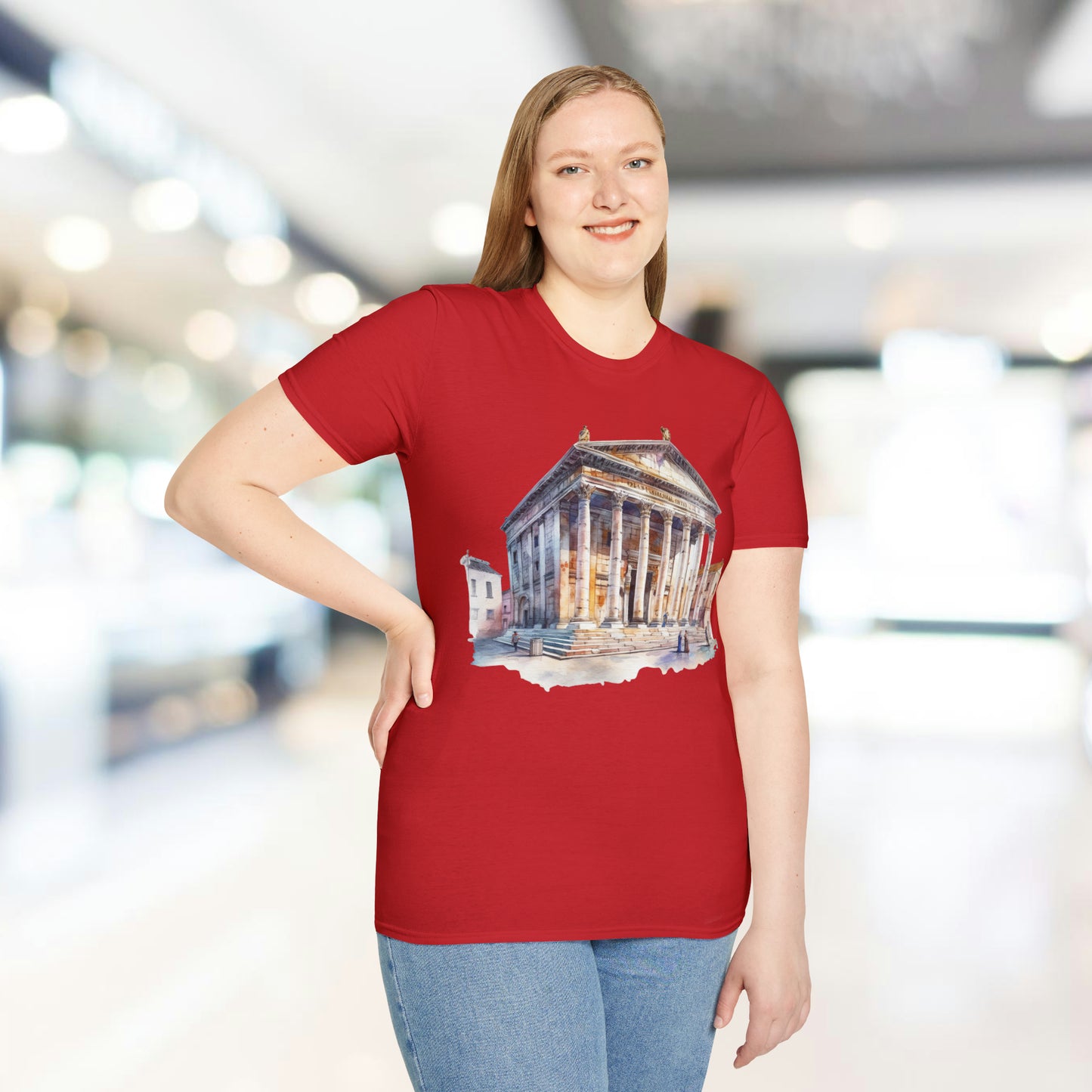 Ancient Bldg 2 - Unisex Softstyle T-Shirt