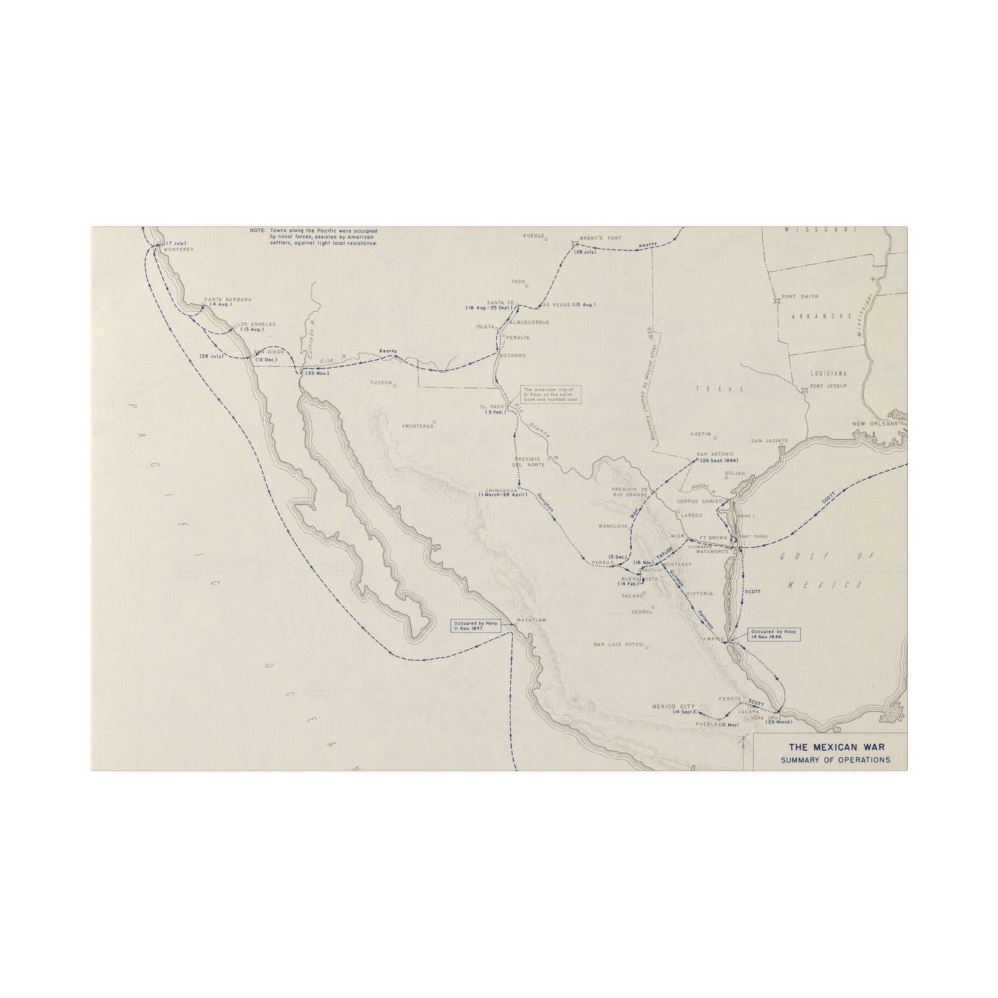 Mexican War, Operations 1846-1847