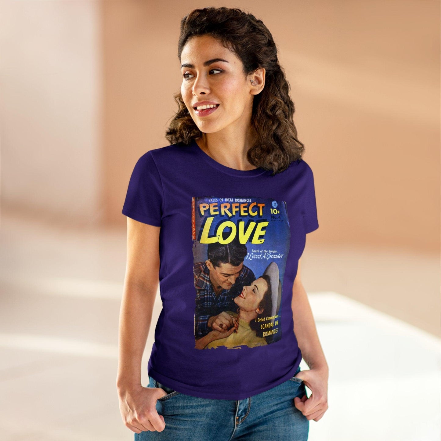 Perfect Love Apr 1952 - Women's Midweight Cotton Tee - Pacific Sky Games