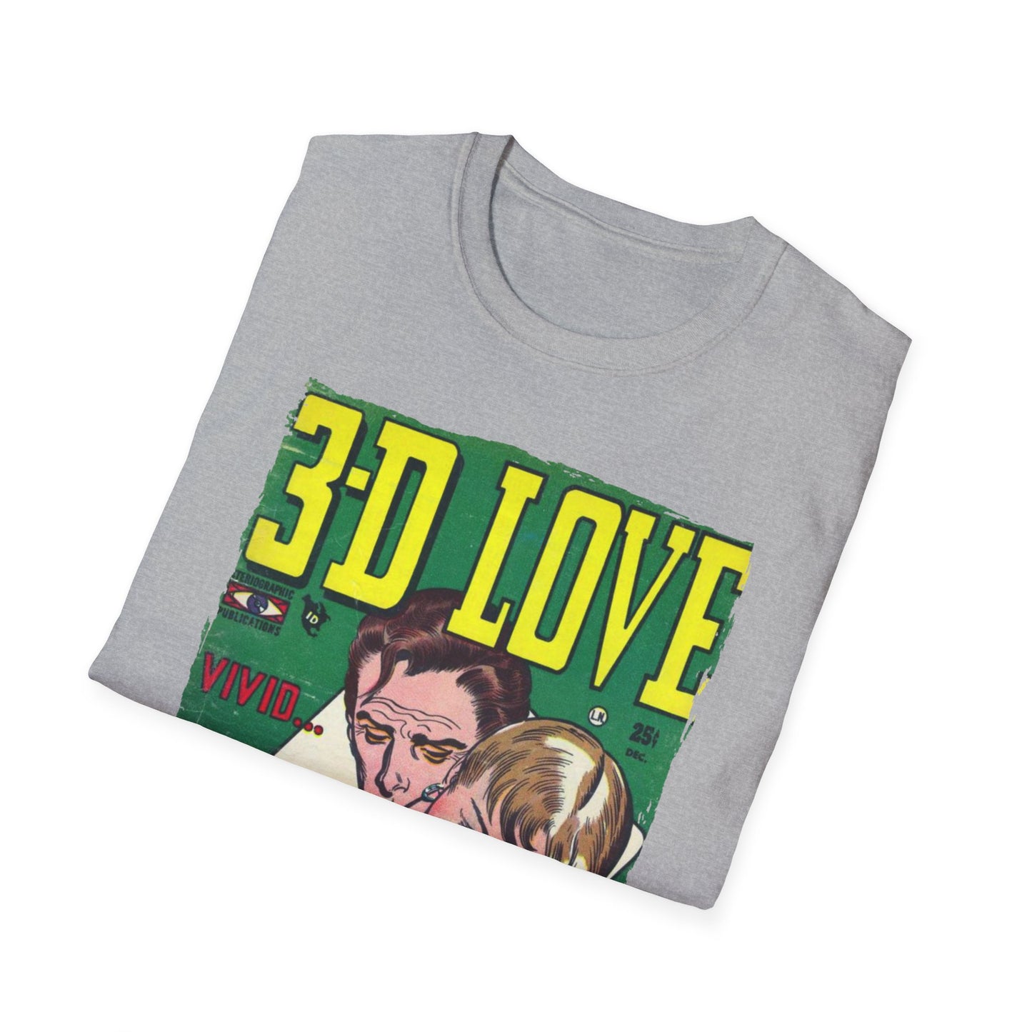 3-D Love - Unisex Softstyle T-Shirt