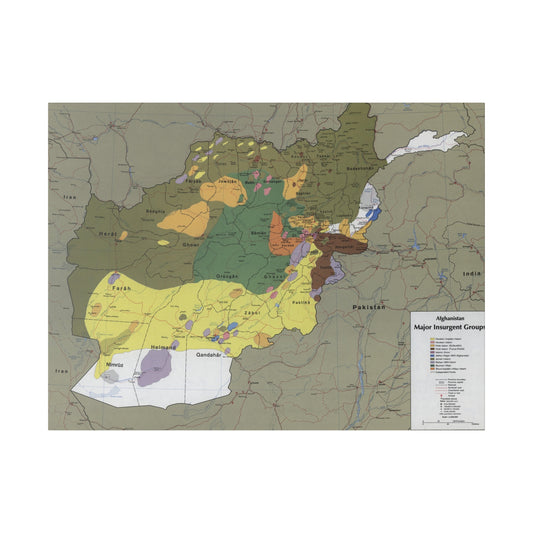 Afghanistan Major Insurgent Groups, CIA, 1985