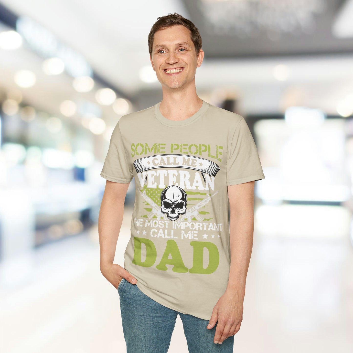 Some Call Me Veteran - Dad - Unisex Softstyle T-Shirt