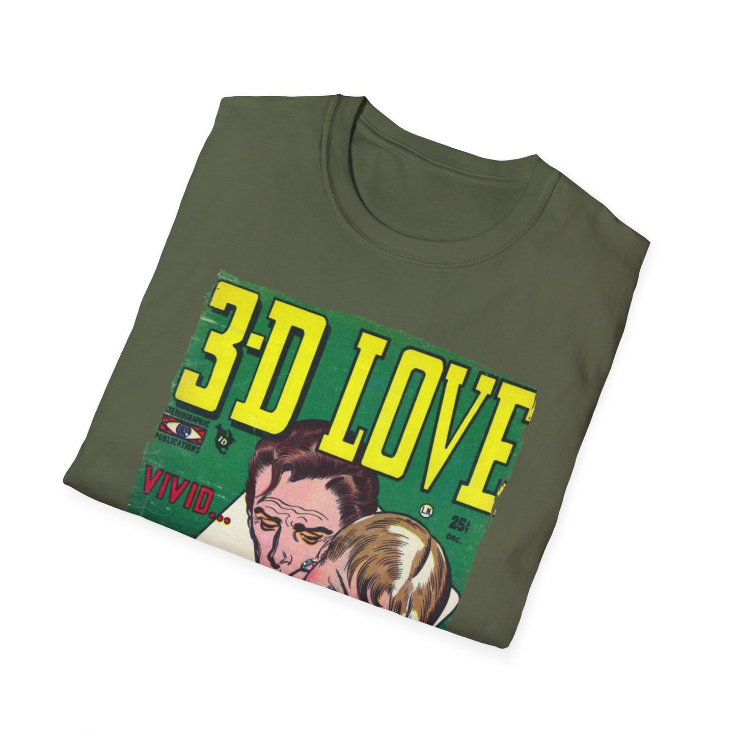 3-D Love - Unisex Softstyle T-Shirt