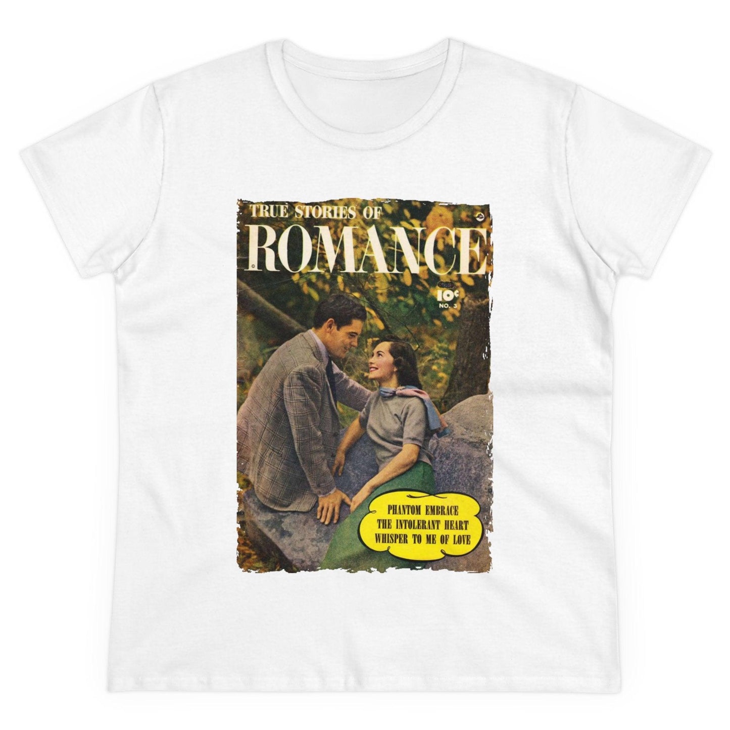 True Stories of Romance - Women's Midweight Cotton Tee - Pacific Sky Games