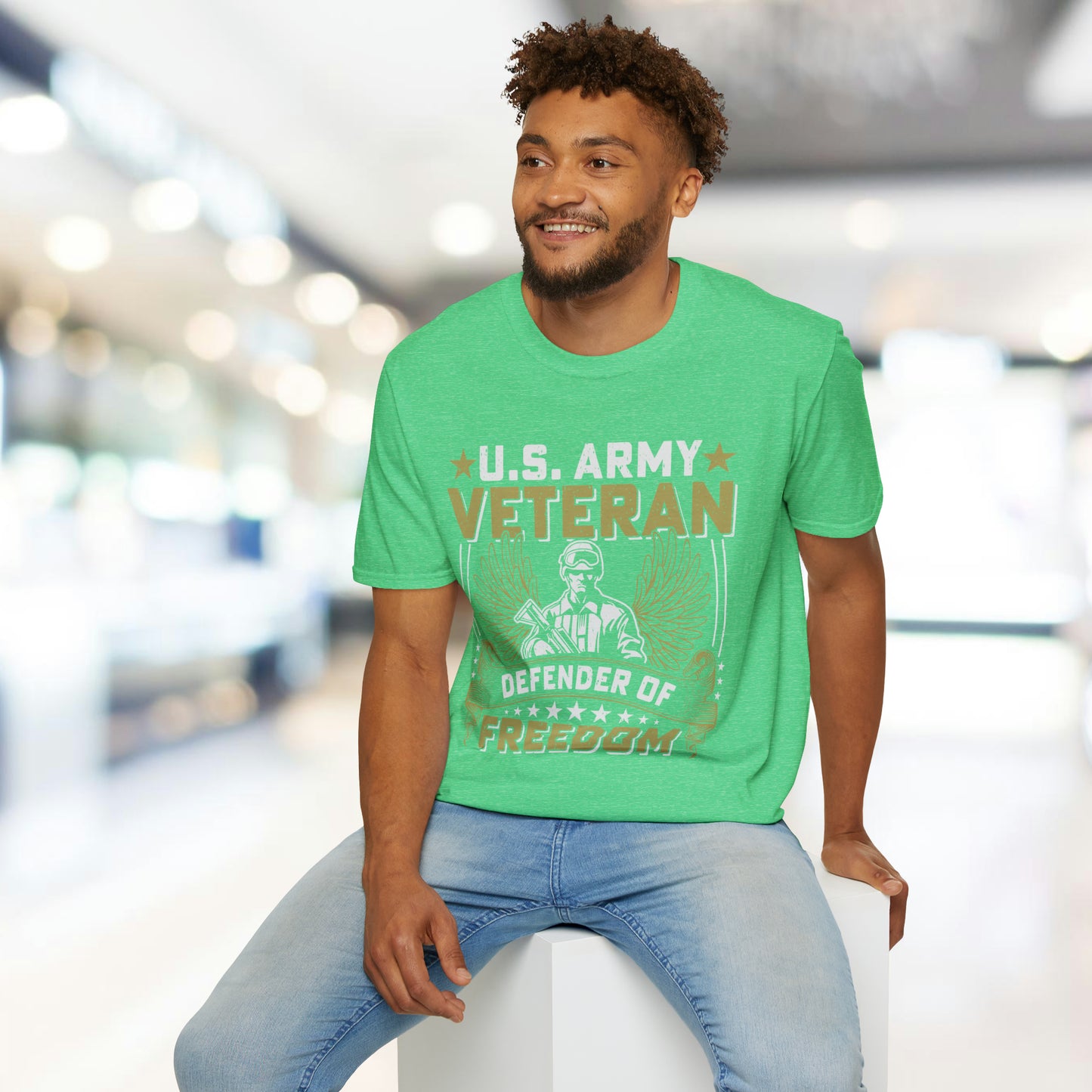 Army - Defender of Freedom - Unisex Softstyle T-Shirt