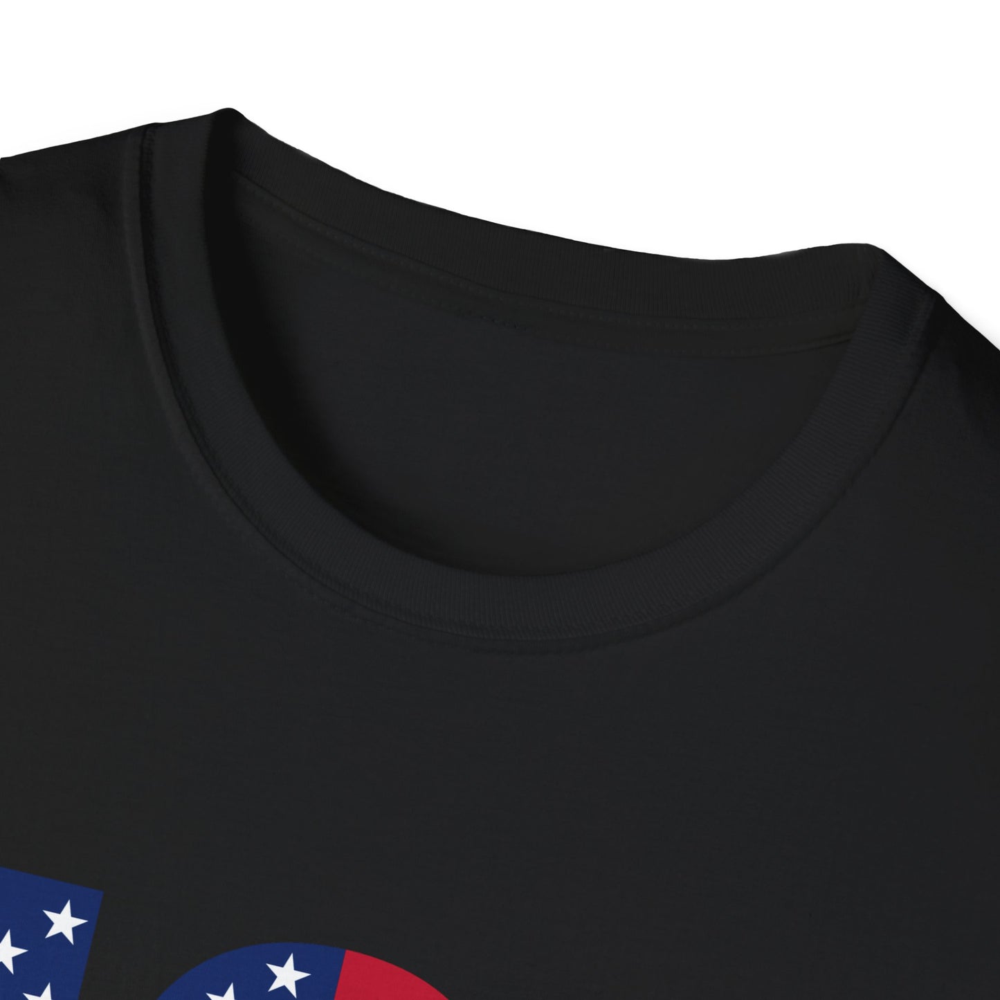 USA American Flag Colored - Unisex Softstyle T-Shirt